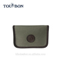 Tourbon alta qualidade sacos de carretel de pesca nova chegada verde caso de armazenamento de lona fly fishing bolsa carteira